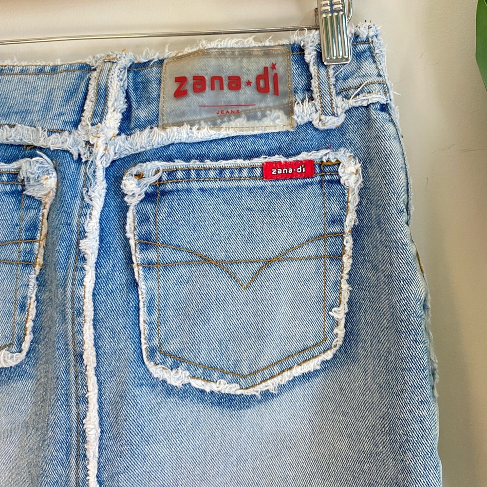 Vintage Y2K Zana Di Denim mini skirt 25” - Picture 5 of 5